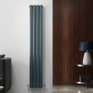 York Vertical Designer Radiator | White & Anthracite | Designer Radiators | Delivery throughout the UK | Direct Radiators