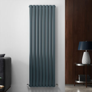 York Vertical Designer Radiator | White & Anthracite | Designer Radiators | Delivery throughout the UK | Direct Radiators