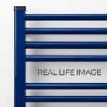 tyne matt blue heated towel rail