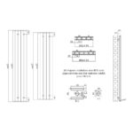 Clyde Designer Radiator | White & Anthracite | Designer Radiators | Delivery throughout the UK | Direct Radiators