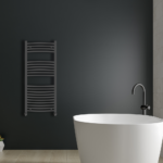 Ayr Curved Heated Towel Rail | Anthracite & Chrome | Heated Towel Rails | Delivery throughout the UK | Direct Radiators