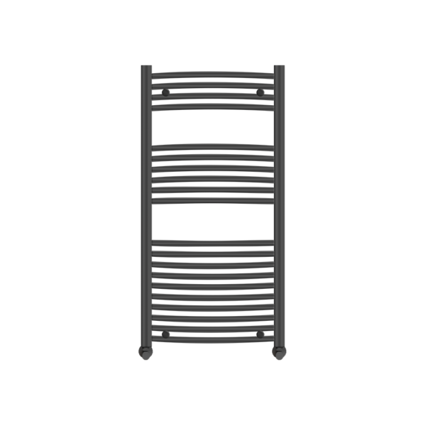 Ayr Curved Heated Towel Rail | Anthracite & Chrome | Heated Towel Rails | Delivery throughout the UK | Direct Radiators