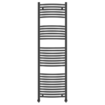 Ayr Curved Heated Towel Rail | Anthracite & Chrome | Heated Towel Rails | Delivery throughout the UK | Direct Radiators