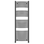 Ayr Curved Heated Towel Rail | Anthracite & Chrome | Heated Towel Rails | Delivery throughout the UK | Direct Radiators