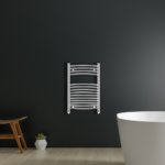 Ayr Curved Heated Towel Rail | Anthracite & Chrome | Heated Towel Rails | Delivery throughout the UK | Direct Radiators