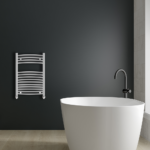 Ayr Curved Heated Towel Rail | Anthracite & Chrome | Heated Towel Rails | Delivery throughout the UK | Direct Radiators