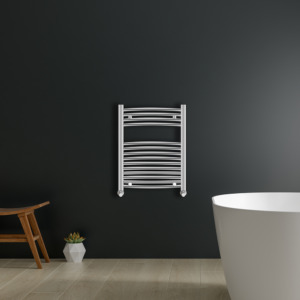 Ayr Curved Heated Towel Rail | Anthracite & Chrome | Heated Towel Rails | Delivery throughout the UK | Direct Radiators