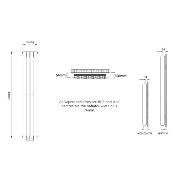 Kent Designer Radiator | White & Anthracite | Designer Radiators | Delivery throughout the UK | Direct Radiators