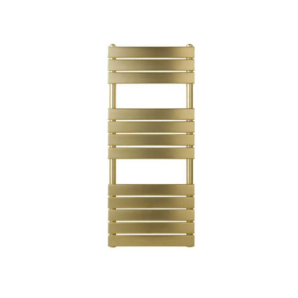 Devon Heated Towel Rail | Brushed Brass | Heated Towel Rails | Delivery throughout the UK | Direct Radiators