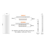 Whitby Designer Radiator | White & Anthracite | Designer Radiators | Delivery throughout the UK | Direct Radiators