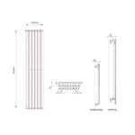 Skye Designer Radiator | White & Anthracite | Designer Radiators | Delivery throughout the UK | Direct Radiators