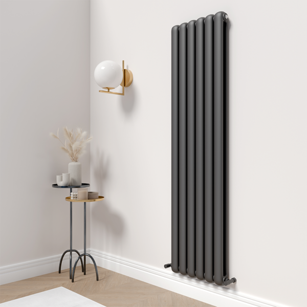 Cambridge Oval Designer Radiator | Anthracite, Black, Brushed Bronze & White | Designer Radiator | Delivery throughout the UK | Direct Radiators