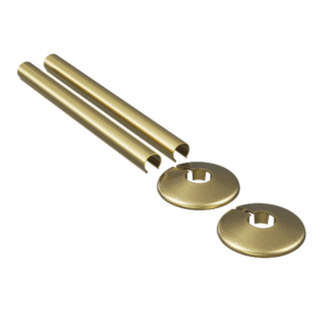 Brushed Brass Retro Fit Pipe Sleeve