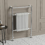 Oxford chrome Traditional Heated Towel Rail | Direct Radiators | Heated Towel Rails UK