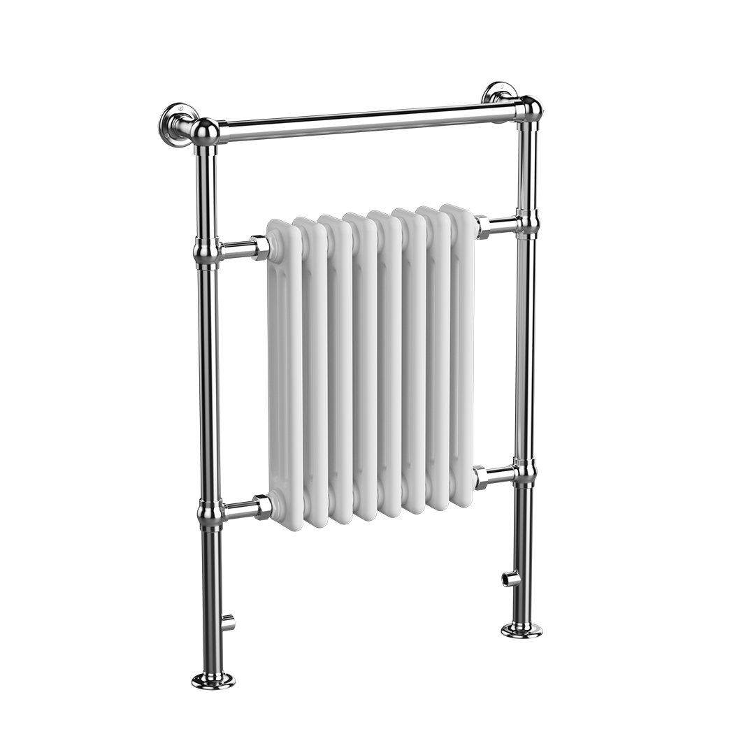 Oxford chrome Traditional Heated Towel Rail | Direct Radiators | Heated Towel Rails UK