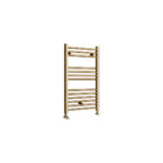 Tyne Brushed Brass Heated towel rail | Bathroom Heating | Direct Radiators | Nationwide delivery UK