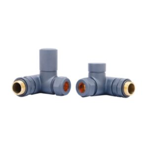 Orta Dual Fuel Corner Manual Valve Set in Basalt Grey (RAL 7012)