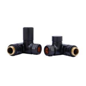 Orta Dual Fuel Corner Manual Valve Set in Black