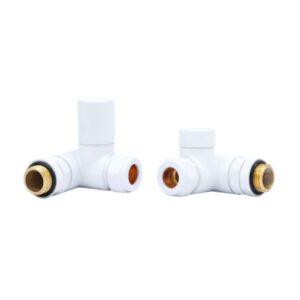 Orta Dual Fuel Corner Manual Valve Set in White