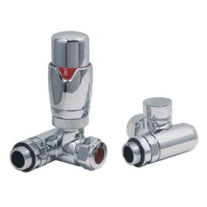 Orta Dual Fuel Corner TRV Valve Set in Chrome