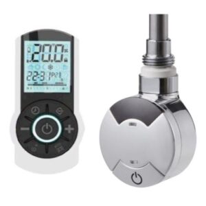 Pisa Timed Thermostatic Element - 300W in Chrome