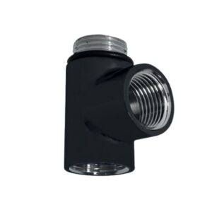 Cantal Dual Fuel T-Piece in Black