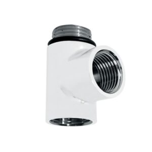 Cantal Dual Fuel T-Piece in White