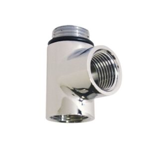 Cantal Dual Fuel T-Piece in Bushed Nickel