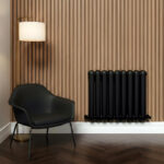 Cambridge Black Horizontal 2 Column Designer Radiator | Designer Radiator UK | Heating | Delivery UK | Direct radiators
