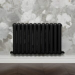 Cambridge Black Horizontal 2 Column Designer Radiator | Designer Radiator UK | Heating | Delivery UK | Direct radiators