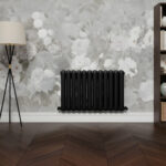 Cambridge Black Horizontal 2 Column Designer Radiator | Designer Radiator UK | Heating | Delivery UK | Direct radiators