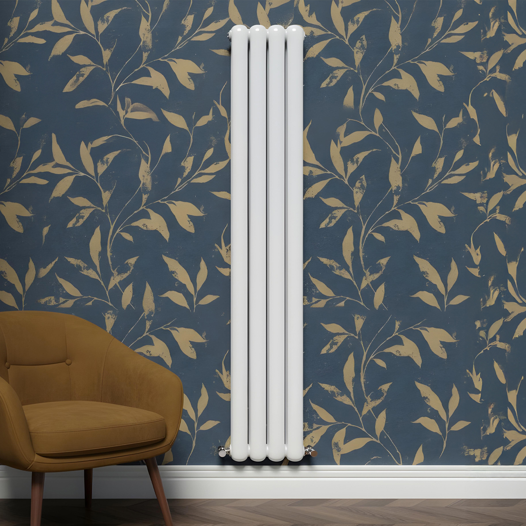 Cambridge white vertical 2 Column Designer Radiator | Designer Radiator UK | Heating | Delivery UK | Direct radiators