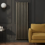 Cambridge brushed bronze vertical 2 Column Designer Radiator | Designer Radiator UK | Heating | Delivery UK | Direct radiators