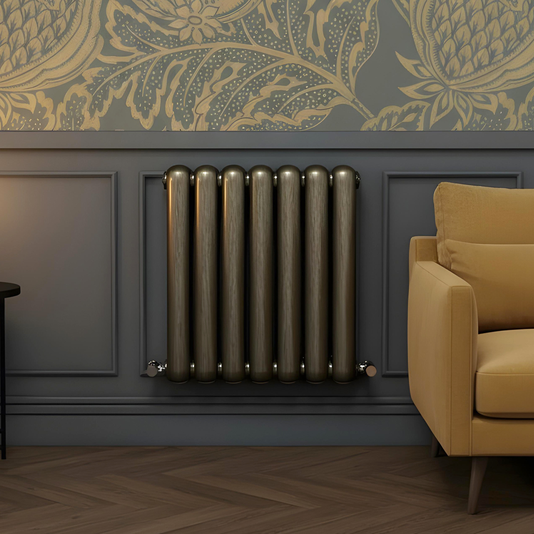 Cambridge brushed bronze horizontal 2 Column Designer Radiator | Designer Radiator UK | Heating | Delivery UK | Direct radiators
