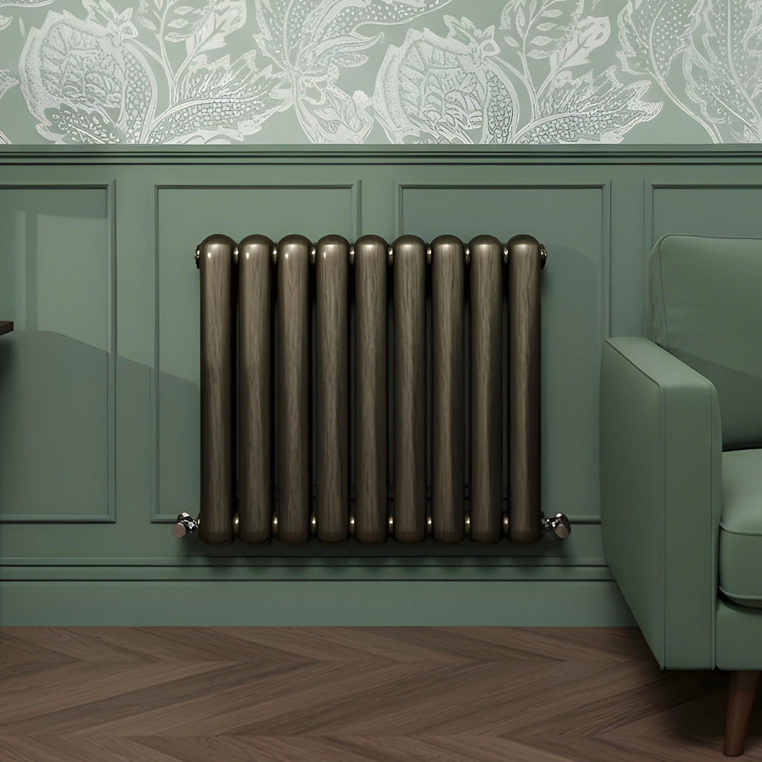 Cambridge brushed bronze horizontal 2 Column Designer Radiator | Designer Radiator UK | Heating | Delivery UK | Direct radiators