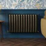 Cambridge brushed bronze horizontal 2 Column Designer Radiator | Designer Radiator UK | Heating | Delivery UK | Direct radiators