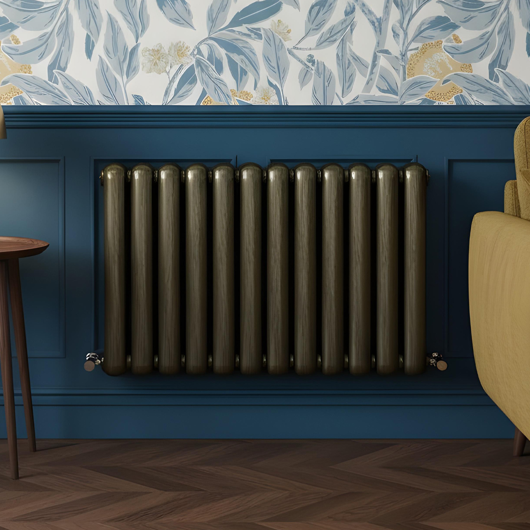 Cambridge brushed bronze horizontal 2 Column Designer Radiator | Designer Radiator UK | Heating | Delivery UK | Direct radiators