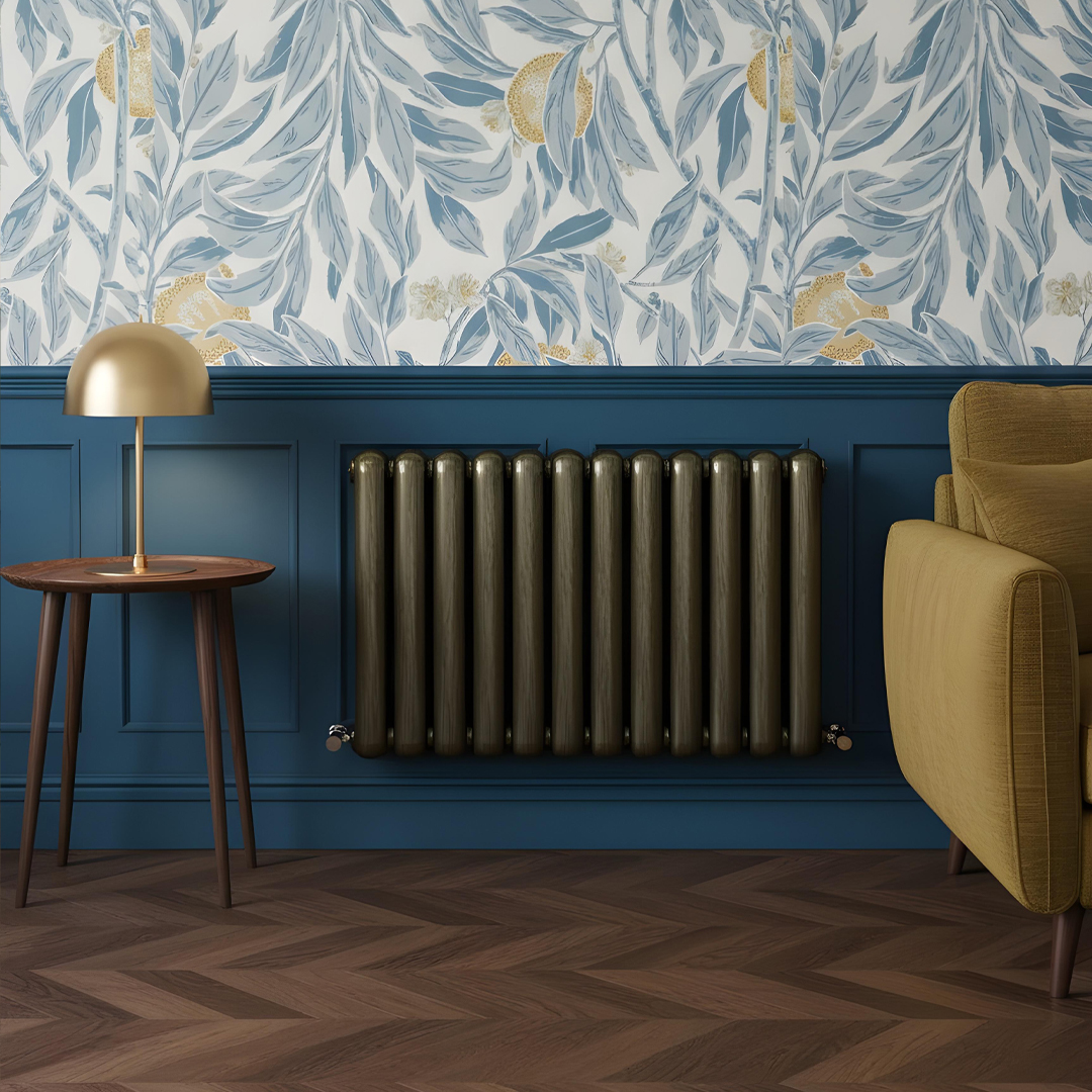 Cambridge brushed bronze horizontal 2 Column Designer Radiator | Designer Radiator UK | Heating | Delivery UK | Direct radiators