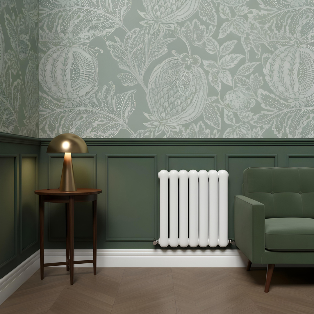 Cambridge white horizontal 2 Column Designer Radiator | Designer Radiator UK | Heating | Delivery UK | Direct radiators