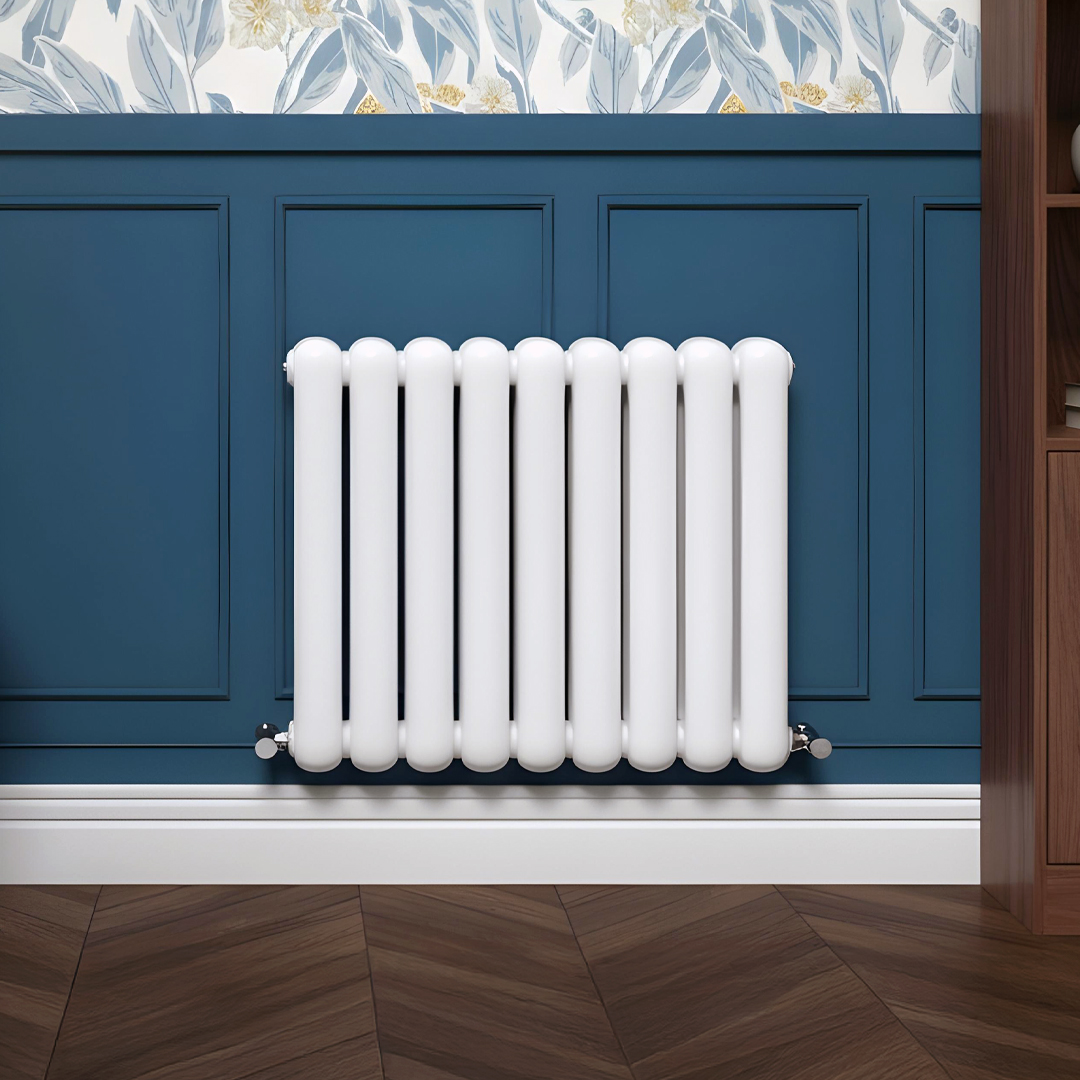 Cambridge white horizontal 2 Column Designer Radiator | Designer Radiator UK | Heating | Delivery UK | Direct radiators