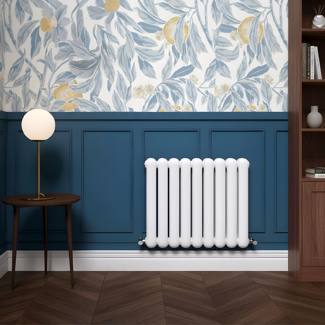 Cambridge white horizontal 2 Column Designer Radiator | Designer Radiator UK | Heating | Delivery UK | Direct radiators