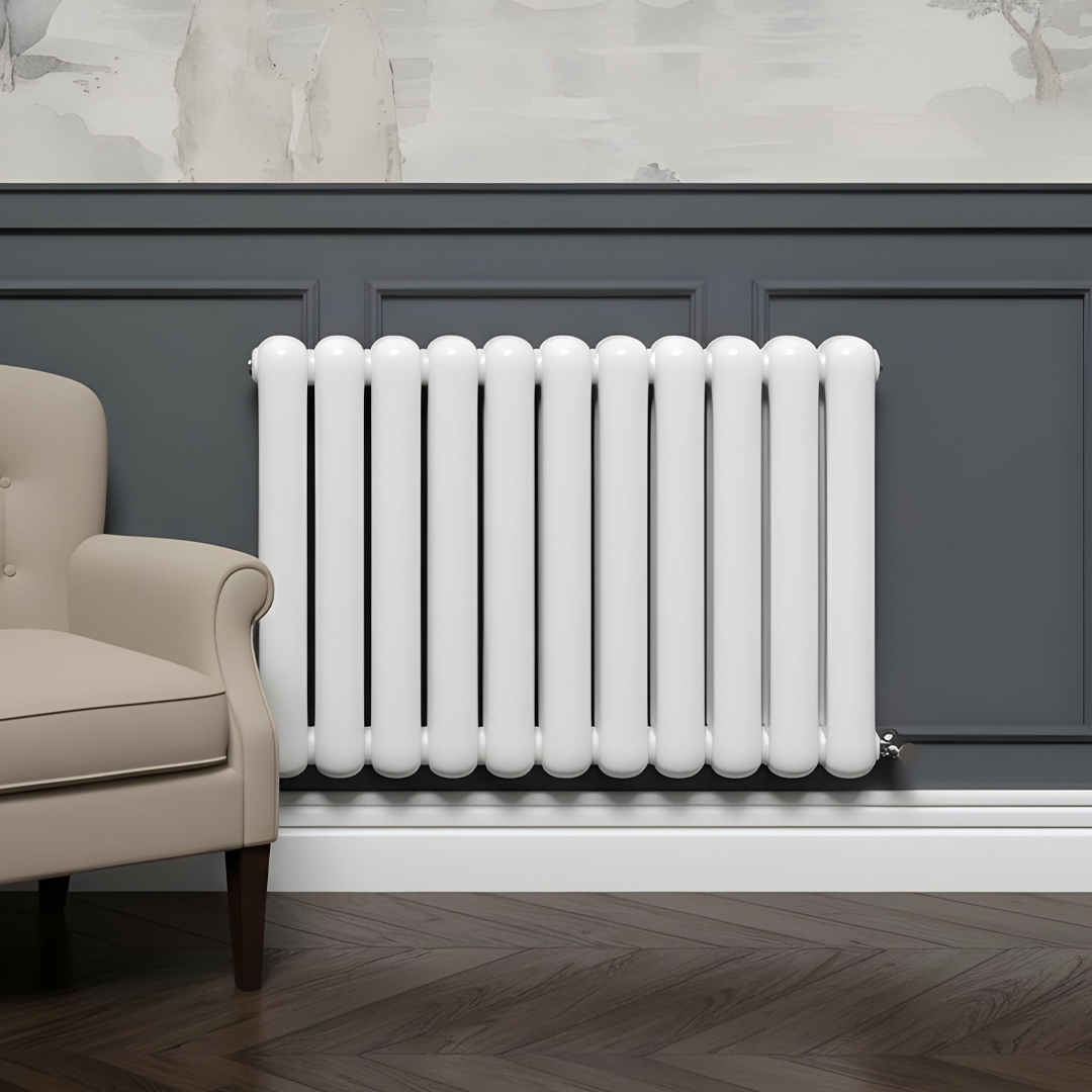 Cambridge white horizontal 2 Column Designer Radiator | Designer Radiator UK | Heating | Delivery UK | Direct radiators