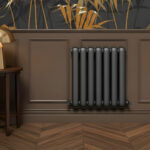 Cambridge Anthracite Horizontal 2 Column Designer Radiator | Designer Radiator UK | Heating | Delivery UK | Direct radiators
