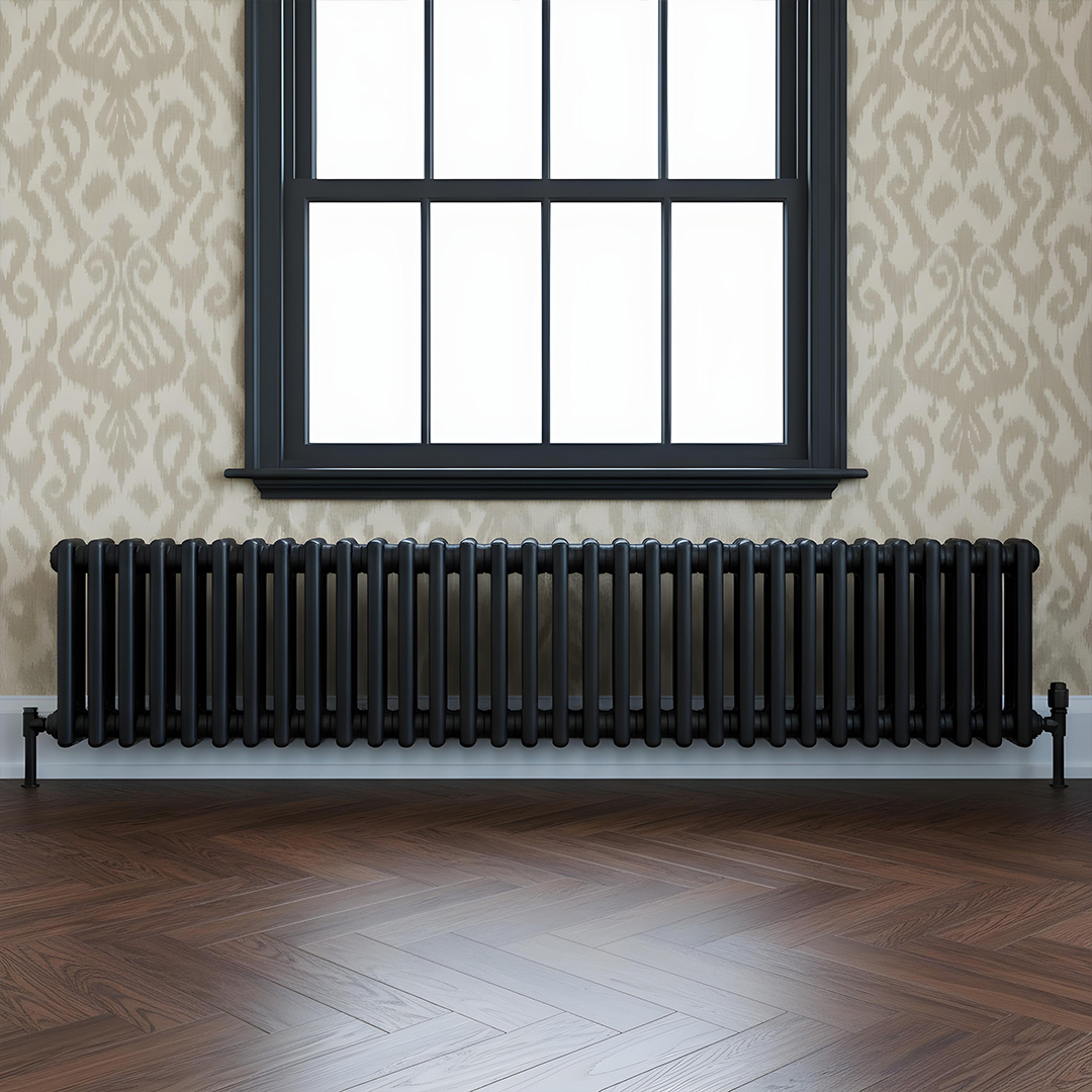 Direct Radiators | Cotswold Traditional Black 3 column Designer radiators UK