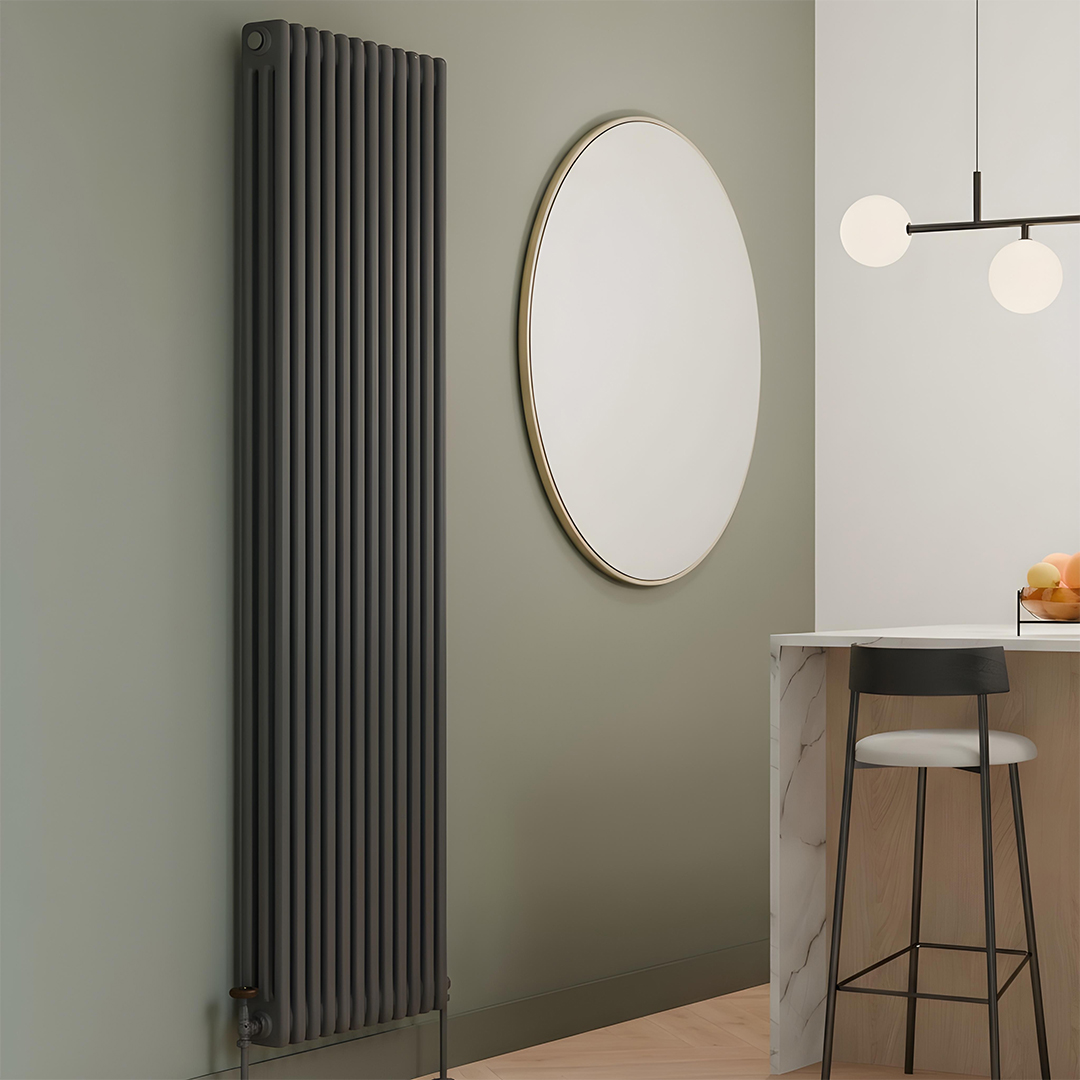 Direct Radiators | Cotswold Traditional anthracite 3 column Designer radiators UK
